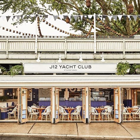 A Chanel Yacht Club Has Hit Shelter Island... & You Can Visit! Yacht Club Design, Yacht Club Aesthetic, Beach Club Aesthetic, Marina Design, Beach Pavilion, Chanel Beach, Sea Club, Chanel J12, Island Town