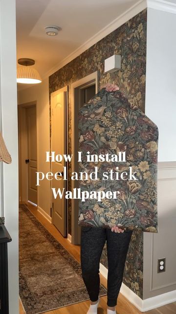 Wallpaper Installation Diy, Lining Paper Walls, How To Use Peel And Stick Wallpaper On Furniture, How To Do Peel And Stick Wallpaper, Bathroom Wallpaper Peel And Stick, How To Peel And Stick Wallpaper, How To Put Up Peel And Stick Wallpaper, How To Install Peel And Stick Wallpaper, Peel And Stick Wallpaper Ideas