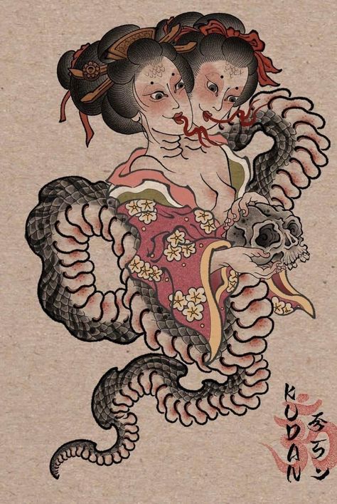 Traditional Japanese Tattoos Back, Orientalism Art Tattoo, Asian Style Tattoos, Japanese Irezumi, Japanese Dragons, Irezumi Tattoo, Tattoo Japanese Style, Japanese Yokai, American Traditional Tattoo Ideas