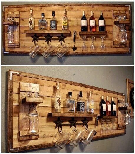 Bar Pallet, Bar In Casa, Homemade Bar, Pallet Bar Diy, Diy Muebles Ideas, Desain Furnitur Modern, Home Bar Designs, Diy Casa, Bar Room