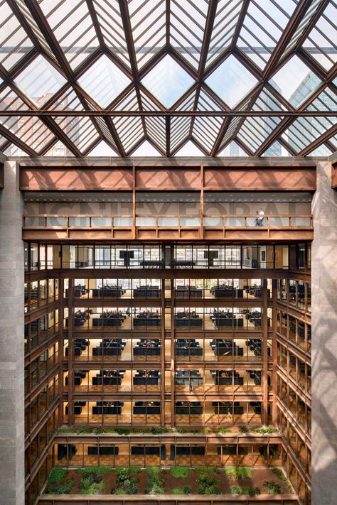 2019 CODAawards Merit Winner: Institutional Urban Design, Interior Garden, Ford Foundation, Corning Museum Of Glass, Contemporary Glass Art, Architecture Awards, Board Design, Office Building, Social Justice