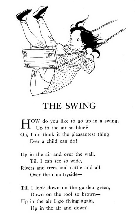 The Swing poem | "A Child's Garden of Verses" by Robert Loui… | Flickr Mother Tattoos For Children, Spring Poem, Poem Template, Childrens Poems, Childrens Poetry, Poetry For Kids, Kids Poems, Inspirational Poems, Children's Garden