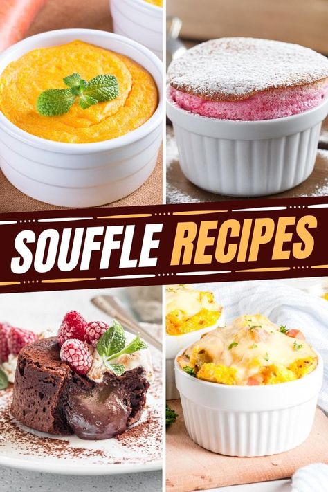 Individual Souffle Recipes, Souffle Recipes Dinner, Dessert Souffle Recipes, Savory Souffle Recipes, Chocolate Suffle Recipe Best, Egg Souffle Recipes Easy, Asian Pastry Recipes, Souffle Recipes Dessert, Souflee Recipes Dessert