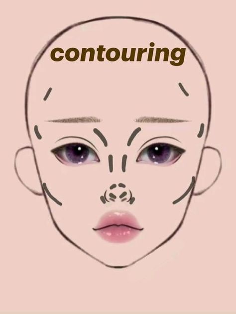 Teknik Makeup, Asian Makeup Tutorials, Nose Makeup, Learn Makeup, Simple Makeup Tips, Makeup Face Charts, Subtle Makeup, Beauty Makeup Tutorial, Makeup Artist Tips