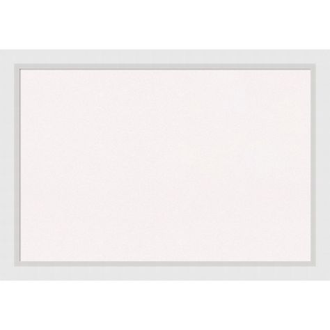 Turn everyday notes, reminders, and precious photos into a functional piece of art with the Amanti Art Cork Board. Perfect for a kitchen, entryway, or mudroom, this corkboard features a Blanco White frame which is a geometric white frame with a flat face and an angled inner edge with a smooth satin finish. The bulletin board uses a natural, renewable material that is thick enough to push pins fully into the board and stay in place. Pins are not included. Organize to-dos, notes, calendars, coupon White Pin Board, Art Cork Board, White Bulletin Board, Small White Board, White Cork Board, White Boards, Blanco White, College House, Teachers Lounge