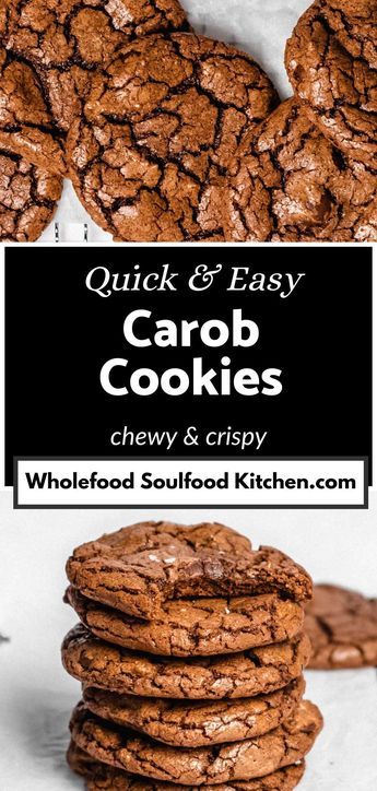 Indulge in sweet perfection with these carob cookies—crispy edges, chewy centers, and all the goodness of carob powder. No-fuss, less than 10 ingredients, and ready in 20 minutes! Can also easily be made vegan and gluten-free. Aip Carob Cookies, Carob Cookie Recipes, Carob Brownies Gluten Free, Carob Syrup Recipes, Carob Hot Chocolate, Carob Powder Recipes Desserts, Carob Powder Recipes, Carob Truffles, Carob Cake Recipe