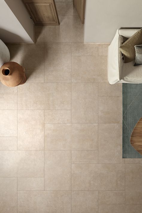 Elegant porcelain tiles that suit any neutral colour scheme. Order free tile samples online by visiting our website. Beige Bedroom Floor Tiles, Sand Floor Tiles, Brown Tile Floor Living Room, Neutral Tiles Bathroom, Neutral Bathroom Tile Floor, Ceramic Tiles For Living Room Floor, Beige Tiles Living Room, Beige Floor Living Room, Neutral Bathroom Floor Tile