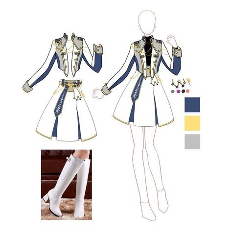 Anime Dress Outfits, Royalty Outfits Drawing, Dress Design Drawing, Clothing Design Sketches, Anime Inspired Outfits, Drawing Anime Clothes, Dress Design Sketches, Royal Outfits, Hero Costumes