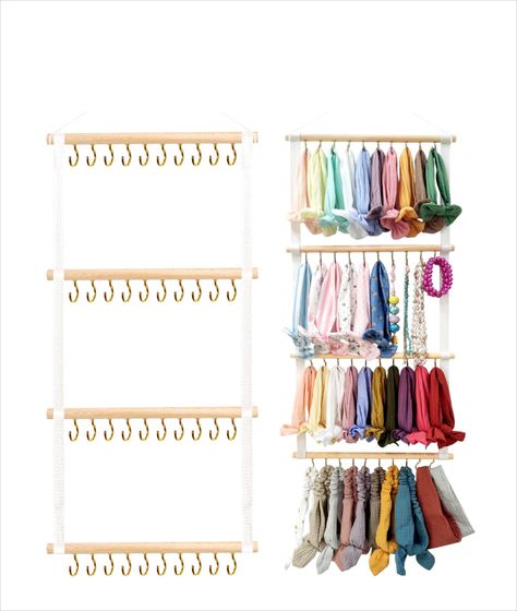 HEADBAND ORGANIZER POVETIRE Accessories Headbands Toddler Girls Room, Baby Headband Holders, Hair Accessories Organizer, Hair Accessories Display, Headband Storage, Decor For Nursery, Headband Organizer, Hair Accessories Storage, Bow Organizer