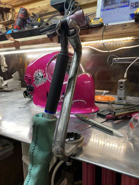 Tig Torch Holder, Welding Trailer, Dream Workshop, Cool Welding Projects, Welding Gear, Tig Torch, Welding Shop, Diy Welding, Welding And Fabrication