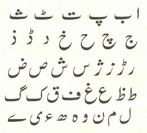 Urdu Letters Calligraphy, Urdu Writing Styles, Urdu Fonts Style, Urdu Alphabet Letters, Nastaliq Font, Alphabet Writing Style, Urdu Letters, Writing Symbols, Urdu Fonts