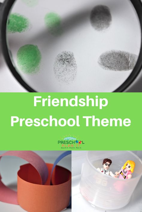 Friendship Preschool Theme! It's all about the friends!  We can take some time during these activities to teach the kids HOW a friend acts and behaves.  Over 30 activities for your classroom!  Great addition to your Valentine's Day Preschool Theme as well! Friendship Centers Preschool, My Friends Preschool Theme Activities, Friendship Science Activities Preschool, Friends Preschool Theme, Friendship Preschool Theme, Friendship Theme Preschool, Friendship Preschool, Friendship Activities Preschool, Friendship Craft