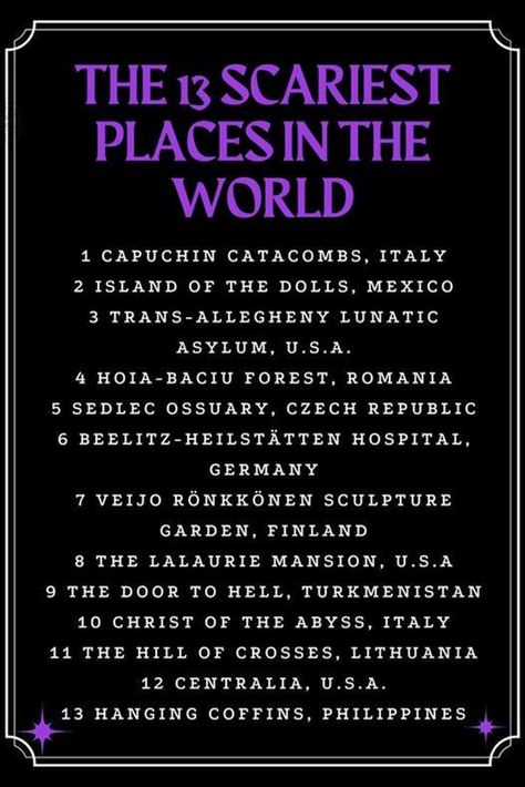 Haunted Places, Morgus The Magnificent, Halloween Travel, Human Teeth, Road Trip Places, Scary Places, Fun Places To Go, Places In The World, Dream Travel Destinations