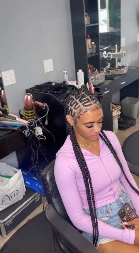 Stitch Cornrows, Edges Laid, Protective Braids, Scalp Braids, Braided Hairstyles For Black Women Cornrows, Feed In Braids Hairstyles, Quick Braided Hairstyles, Braided Cornrow Hairstyles, Cute Box Braids Hairstyles