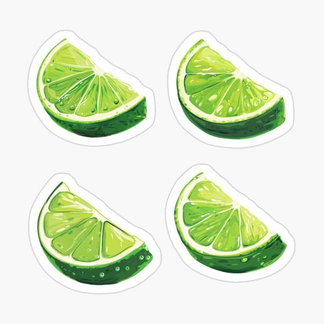 Sticker Design Inspiration, Lime Wedge, Chick Fil A, Cork Board, Sticker Collection, The 1970s, Funny Stickers, Lime Green, Sticker Design