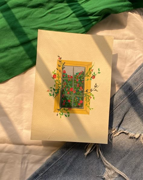 Easy Paint Class Ideas, Cute Square Paintings, Painting Ideas For Anniversary, Easy Vintage Paintings, Dainty Painting Ideas, Small Polaroid Paintings, 6x6 Canvas Painting Ideas, Rectangle Painting Ideas, Painting Cute Easy