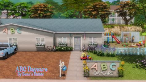 Sims 4 Daycare, The Sims 4 Lots, Sims 4 Challenges, Sims 4 House Plans, Sims 4 Dresses, Sims 4 Collections, Sims 4 Mods Clothes, Sims 4 Cas, Sims 4 Build