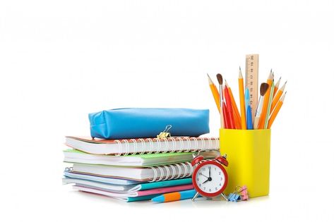 Photo pile of copybooks and stationery i... | Premium Photo #Freepik #photo #school-stationery #school-stationary #pencil-sharpener #pencil-eraser Benefits Of Homeschooling, Book Office, Photo School, Back To School Pictures, Kids Feelings, School Template, Office Clock, Work Office Decor, Social Media Photography