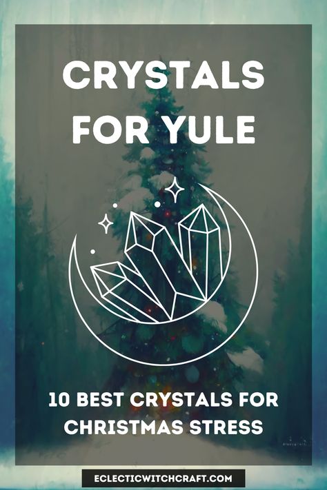 Here come the 10 best crystals for Christmas stress! Crystals are often used when we need to focus our energy and increase our power. They are said to cleanse the body and mind, improve concentration and bring balance to life. In fact, crystals are believed to be one of the most powerful spiritual tools available for us today. Crystals are found in many forms, including gemstones, stones, minerals and meteorites. Each crystal type has its own unique properties. Yule Crystals Winter Solstice, Crystals For Yule, Christmas Crystals, Yule Traditions, Yule Crafts, Eclectic Witchcraft, Christmas Tress, Rose Quartz Healing, Best Crystals