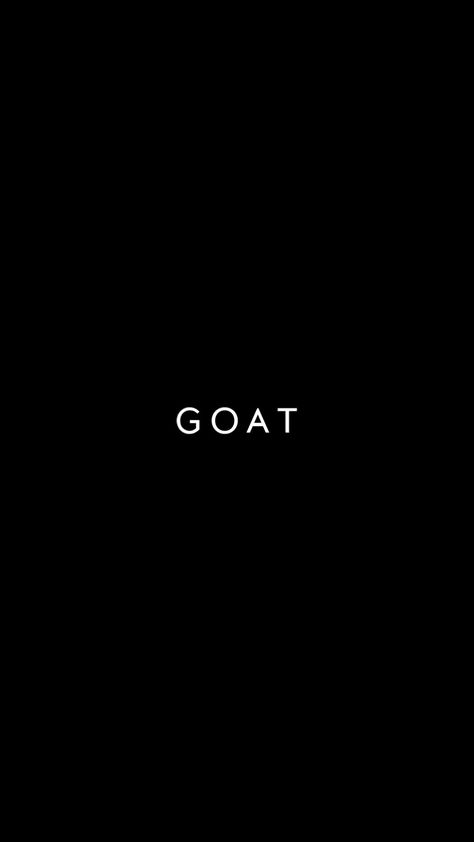 Black AESTHETIC GOAT 🖤✊🏽🙌🏽 Ronaldo Greatest Of All Time Wallpaper, I Am The Greatest Wallpaper, Greatest Of All Time Goat Logo, Greatest Of All Time Goat Wallpaper, A T Wallpaper, Goat Wallpapers, G.o.a.t Wallpaper, Thought Provoking Questions, T Wallpaper