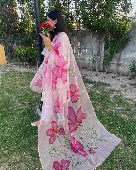 Hosh Ruba Eid Collection ✨ Dm to order! . . . #handmade #handpainted #dupatta #eid #desi #fabricpainting Painted Suits, Fabric Colour Painting, Paint Shirt, Fabric Paint Shirt, Fabric Painting On Clothes, Best Poses For Photography, Fabric Paint Designs, Flower Drawing Design, Subscribe My Youtube Channel