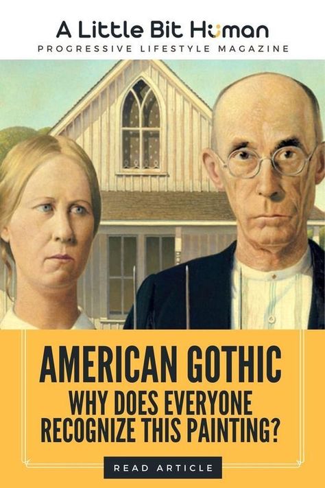 Grant Wood’s 1930 painting, American Gothic, is one of the most recognizable pieces of art that exists today. But why? We can look at a piece like Picasso’s Guernica and acknowledge its historical importance and protest against the Spanish Civil War. We can look at Vincent van Gogh’s The Starry Night and comment on how its ethereal style represents the artist’s hallucinations and descent into insanity. But what about American Gothic makes it so special? American Gothic Painting, Gothic Painting, Ethereal Style, Grant Wood, Why Read, The Starry Night, American Gothic, Historical Art, But Why