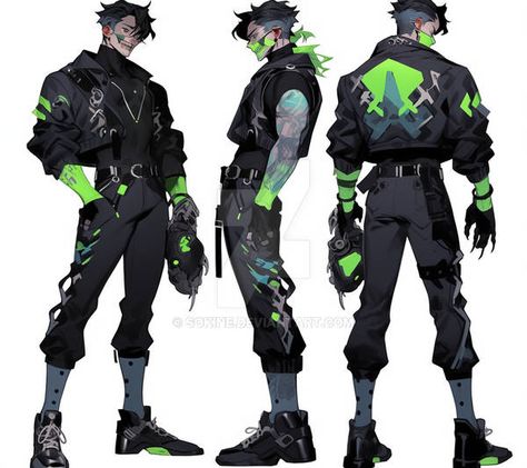 Cyberpunk Male Netrunner, Cyberpunk Fashion Concept Art, Cyberpunk Shoes Drawing, Male Techwear Art, Racer Outfit Drawing, Techwear Art Design, Ecopunk Character Design, Techwear Fashion Illustration, Male Cyberpunk Oc