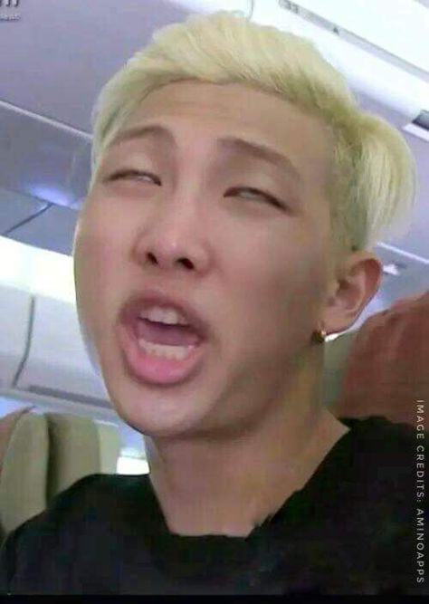 Namjoon Funny, Bts Derp Faces, Bts Meme Faces, 밈 유머, Bts Reactions, Bts Rap Monster, Bts Funny Moments, صور مضحكة, Komik Internet Fenomenleri