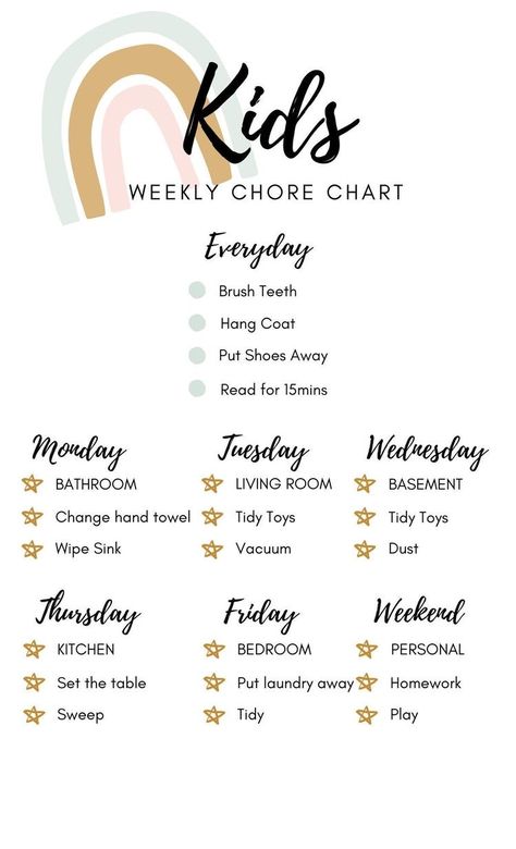 Editable Chore Chart, Weekly Chore Chart, Weekly Chore Charts, Chore Chart For Kids, Family Chore Charts, Weekly Chores, Paper Snowflake, Chart For Kids, Parenting Knowledge