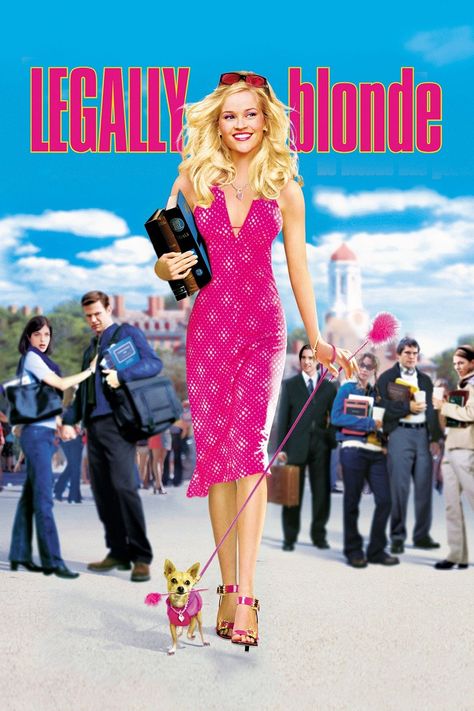 Reese Witherspoon Legally Blonde, Legally Blonde Movie, Blonde Movie, Matthew Davis, Selma Blair, Girly Movies, Teen Movies, Elle Woods, Movie Covers