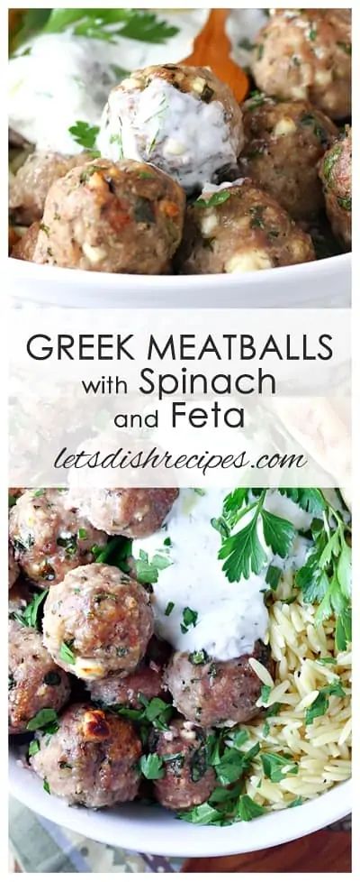 Turkey Meatballs With Spinach, Meatballs With Spinach, Greek Turkey Meatballs, Ground Turkey Meatballs, Greek Turkey, Mediterranean Diet Recipes Dinners, Greek Dinners, Greek Meatballs, Turkey Meatball Recipe