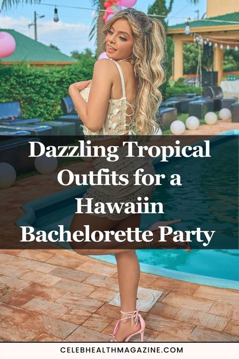 Get ready for a memorable bachelorette party in Hawaii with dazzling tropical outfits! Choose vibrant floral dresses, playful rompers, and chic swimsuits paired with accessories that embody island vibes for unforgettable photos. #BacheloretteParty #HawaiiStyle #IslandVibes Trendy Bachelorette Party, Tropical Outfits, Chic Swimsuit, Diy Bachelorette Party, Hawaii Style, Bachelorette Party Outfit, Hawaiian Party, Island Vibes, Bachelorette Party