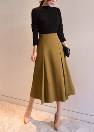 Fesyen Islam, Rok Outfit, Projek Menjahit, Skirt Midi, Modest Fashion Outfits, Looks Chic, 가을 패션, Work Outfits Women, Skirt Design