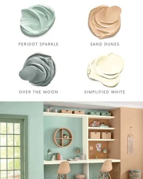 Peridot Sparkle Paint, Neutral Paint Color Palette, Color Schemes Neutral, Diy Home Painting, Coffeeshop Ideas, Color Palette Home Decor, Bedrooms Neutral, Palette Home Decor, House Color Schemes Interior