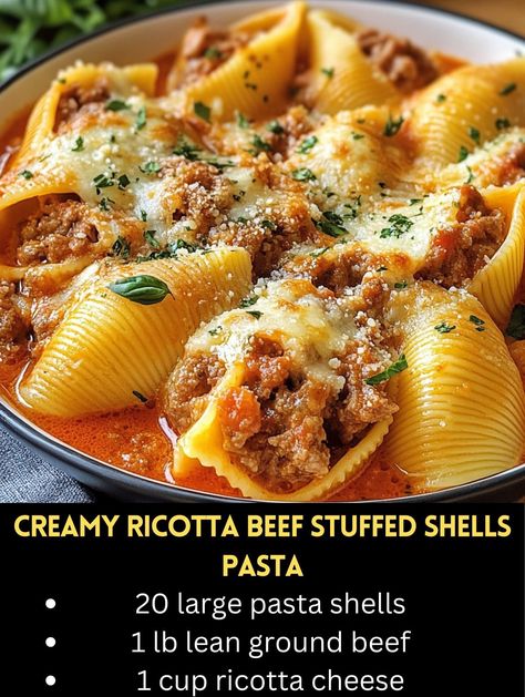 Beef Stuffed Shells, Shells Pasta, Easy Stuffed Shells, Chicken Mozzarella, Stuffed Shells Ricotta, Mozzarella Pasta, Shells Recipe, Picky Toddler, Pasta Shells