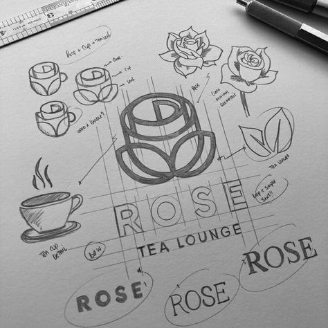 Designing Logos Ideas, Logo Design Ideas Graphics Business, Logo Design Illustrators, How To Draw Logo Design, Graphic Design Illustration Logo, Logo Sketches Process, Branding And Identity Design, Logo Sketch Design Ideas, Graphic Design Drawing Sketch