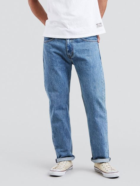 Boots And Jeans Men, White Shirt And Blue Jeans, Levi 505, Rocky Boots, Levis Outfit, Pocket Tee Shirts, Boy Outerwear, Concept Clothing, Regular Fit Jeans