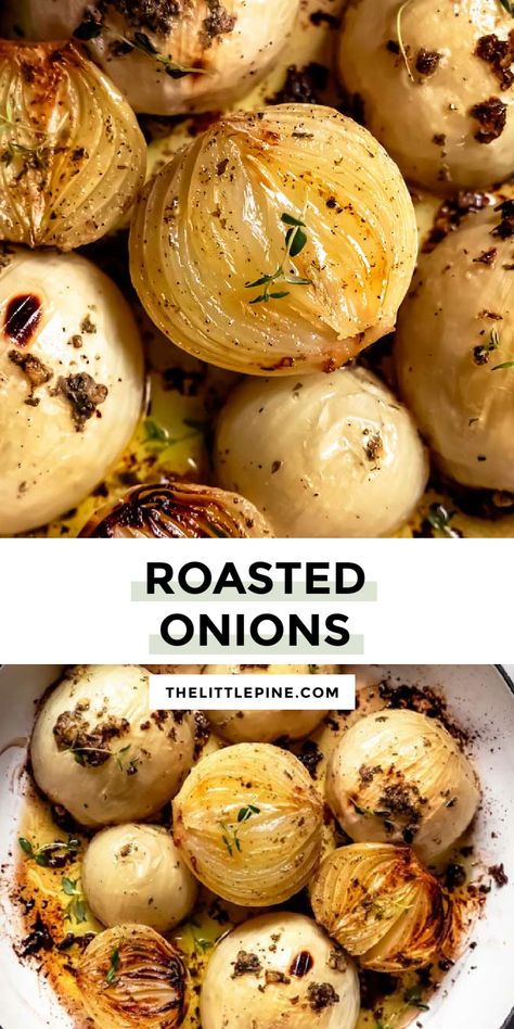 Oven Roasted Onions, Baked Onions, Cauliflower Risotto, Roasted Onions, Pine Kitchen, Burger Toppings, Creamy Cauliflower, Low Carb Sides, Low Carb Side Dishes