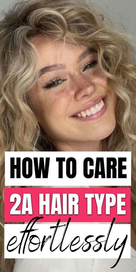 Curly Hair Problems, Type 2a Hair, 2a Hair, Wavy Hair Care, Wavy Hairstyle, Curly Girl Method, Coarse Hair, Types Of Curls, Hair Problems