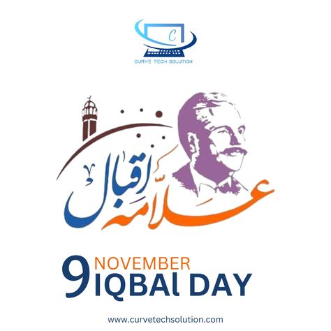 9th November 9 November Iqbal Day, Iqbal Day, 9 November, Allama Iqbal, Handmade Paper Crafts, Poster Designs, National Holidays, Media Post, Handmade Paper