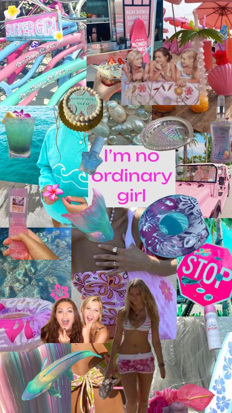 #mermaid #h20aesthetic #h2o #cleo No Ordinary Girl, Beach Wall Collage, H2o Mermaids, Coconut Dream, Tropical Girl, Mermaid Wallpapers, Mako Mermaids, Cute Summer Wallpapers, Mermaid Fairy