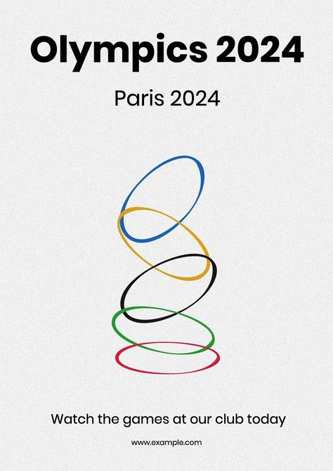 2024 Olympics poster template | premium image by rawpixel.com / Baifern Olympic Illustration, Olympics Illustration, Spiral Poster, Olympics Poster, Olympic Poster, Olympic Theme, 2024 Olympics, Olympic Rings, Retail Interior Design