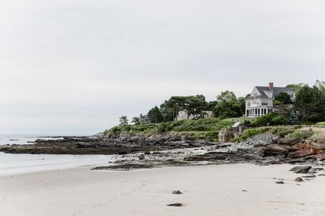 Inside Maine’s Exclusive Prouts Neck Community - WSJ Beautiful Villas, Wall Street Journal, Traditional House, Summer House, For Real, Rocky, Beach House, Places To Go, Maine