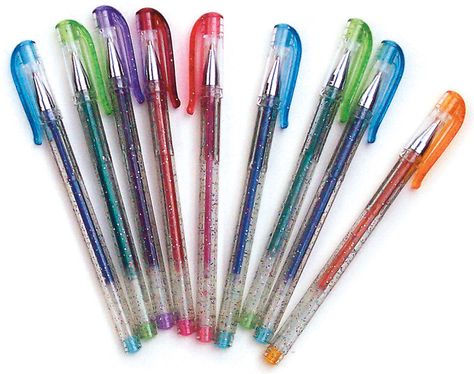 Glitter Gel Pens, Cool School Supplies, Cute Snacks, School Memories, School Accessories, Family Project, Modern History, Too Cool For School, Glitter Gel