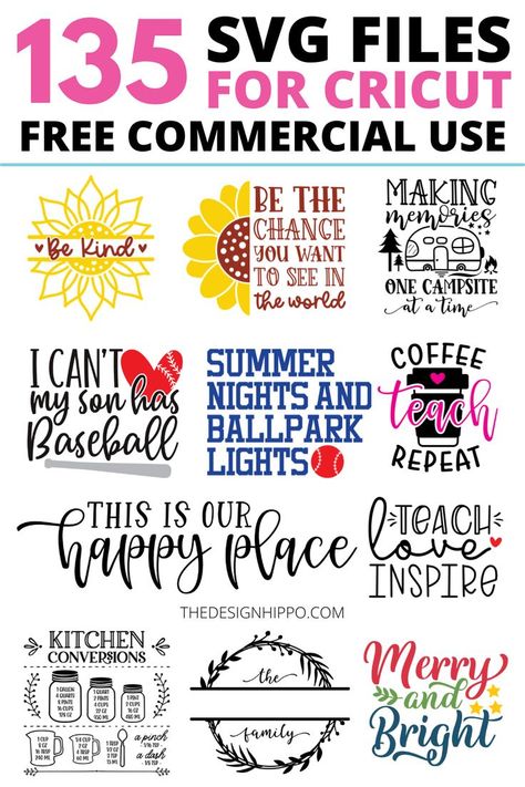 135 Free SVG Files for Cricut with Commercial Use Best Free Cricut Images, Shirts Made From Cricut, Commercial Svg Files Free, Free For Commercial Use Images, Free Images For Cricut Maker, Crafts To Do With Cricut, Free Cricut Designs Downloads, Fun Svg Files Free, Sayings For Cricut Projects