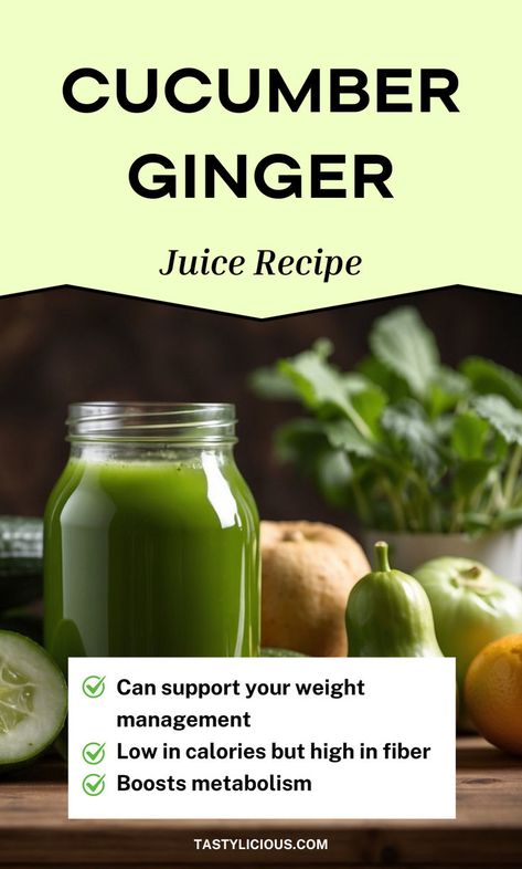 cucumber ginger juice recipe ideas green juice ideas juice cleanse ingredients 3 day juice cleanse diet green juice recipes for weight loss detox juice cleanse colon cleanse recipe smoothie fat burning Cucumber Ginger Juice, Cucumber Juice For Flat Tummy, Cucumber Juice Recipe, Ginger Juice Recipe, Green Smoothies Healthy, Juice Cleanse 3 Day, Ginger Juice Benefits, Cucumber Juice Benefits, Healthy Green Juice