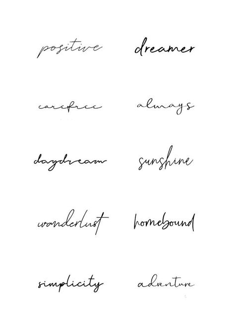 Aesthetic One Word Tattoos, Nice Word Tattoo, Simple Written Tattoos, Minimalist Tattoo Sayings, Small Tattoo Phrases Simple, Minimalistic Words Tattoo, Tattoo Written Words, Tattoo Font Fine Line, Quote Tattoos Font