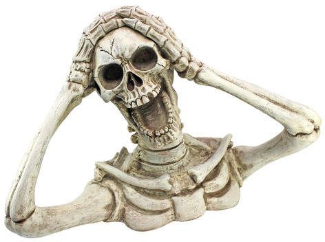 Skeleton Statue, Screaming Skull, Model Tattoo, Skull Statue, The Creeper, Witch Garden, Human Bones, Human Skeleton, Fun Halloween Decor