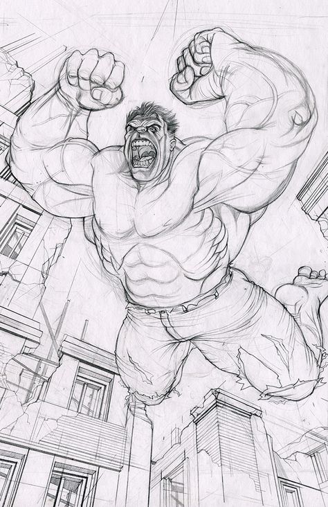 #Hulk #Fan #Art. (Hulk) By: Ron Maras. (THE * 5 * STÅR * ÅWARD * OF: * AW YEAH, IT'S MAJOR ÅWESOMENESS!!!™)[THANK Ü 4 PINNING!!!<·><]<©>ÅÅÅ+(OB4E) Hulk Fan Art, Hulk Sketch, Cute Coloring Page, Hulk Artwork, Marvel Art Drawings, Avengers Drawings, Hulk Art, Drawing Superheroes, Comic Book Drawing