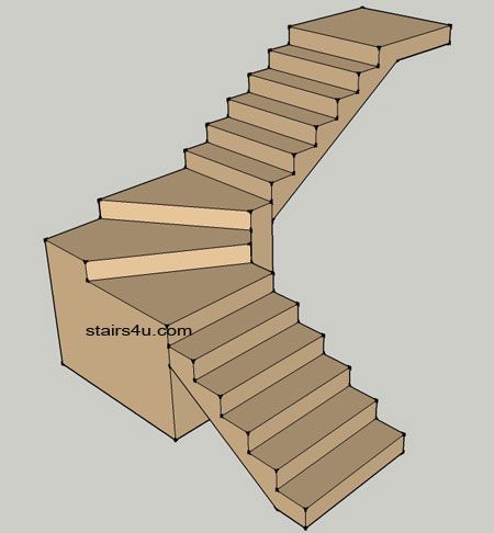 basic winder stair design Fabrication Stairs Design, Stair Types, Staircase Measurements Design, Switchback Stairs, Spiral Stairs Plan, Stair Dimensions Floor Plans, Stairs Symbol Floor Plan, U Shaped Stairs, L Shaped Stairs